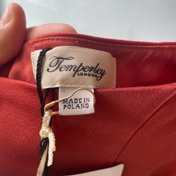 Temperley London Turtleneck Open Back Gown Size 12/XL - Picture 9 of 9